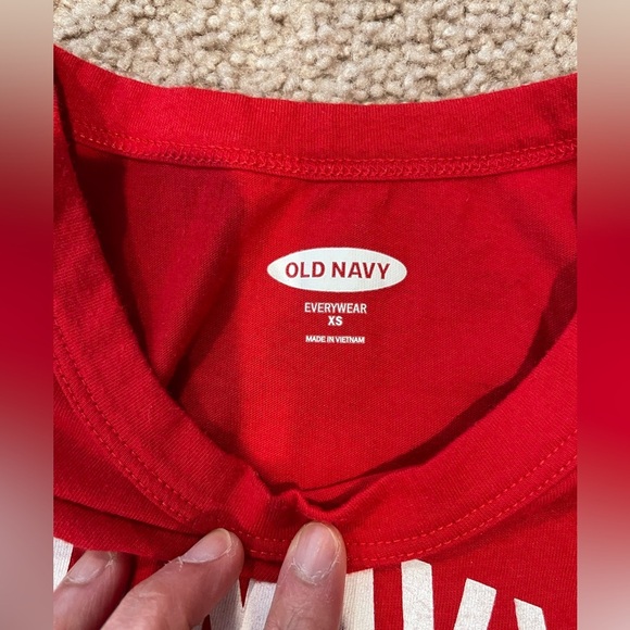 Women's OLD NAVY Everywear 4th of July Robbie Red T-shirt - Picture 3 of 10